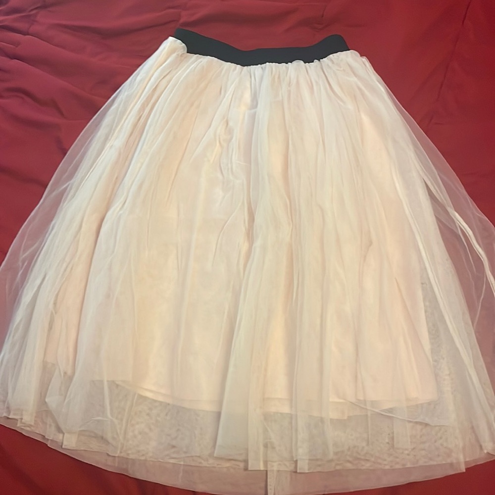 baby pink tulle skirt